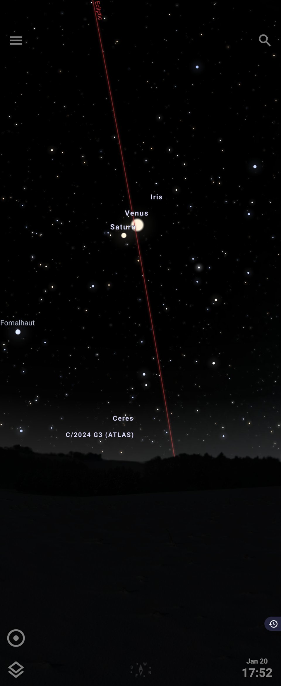Saturn and Venus on Jan 20