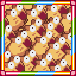 Achievement icon: lots and lots of surprised enemy cat sprites