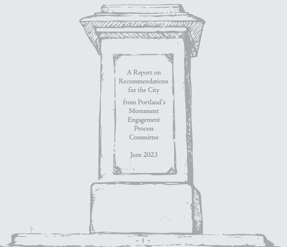 a grayscale drawing of a plinth for a monument