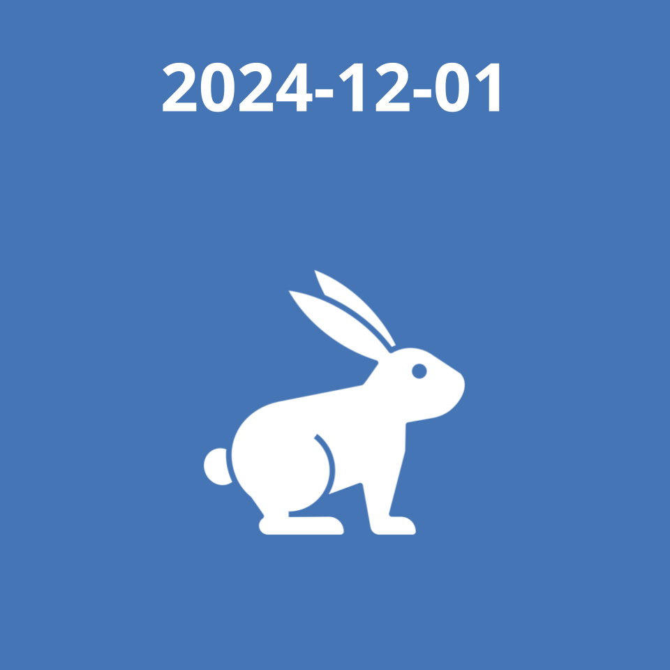 An icon of a white rabbit. 2024-12-01