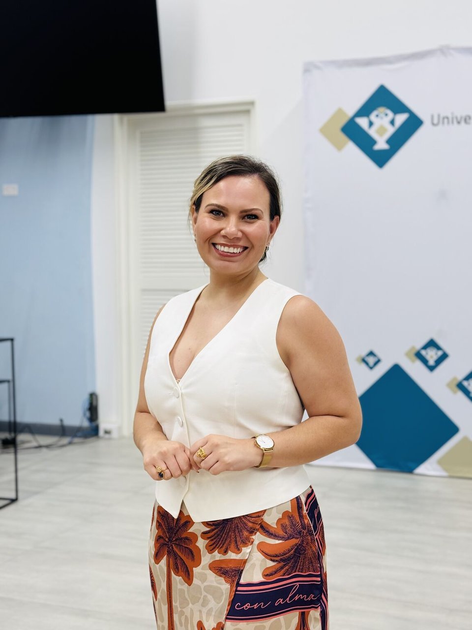 A picture of Thaïs Franken at the OGM Research Conference