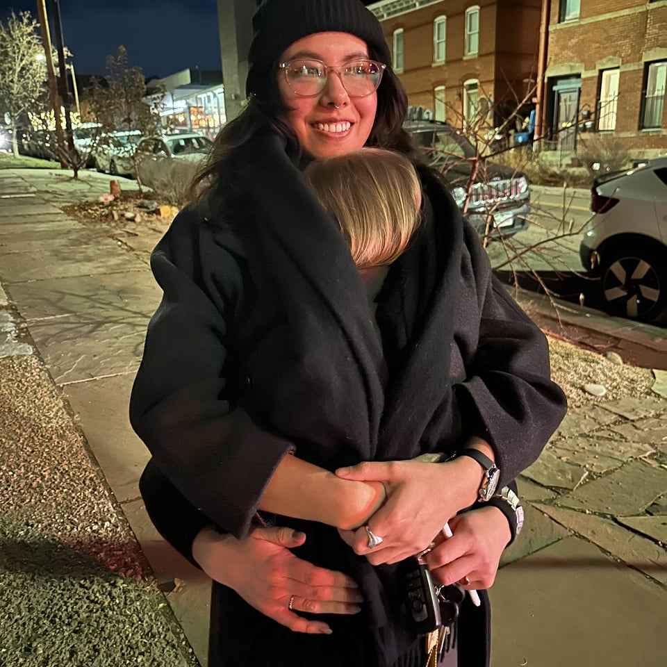 A Lexi hug sandwich.