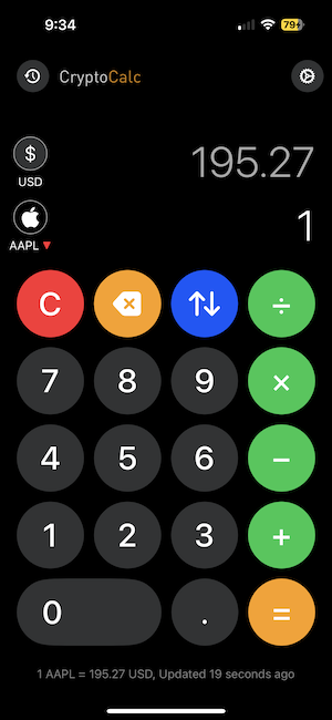 CryptoCalc iOS