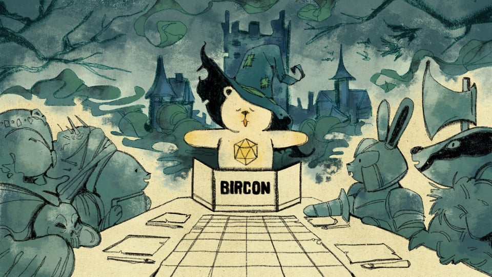 The BIRCON bear is running a game for its friends