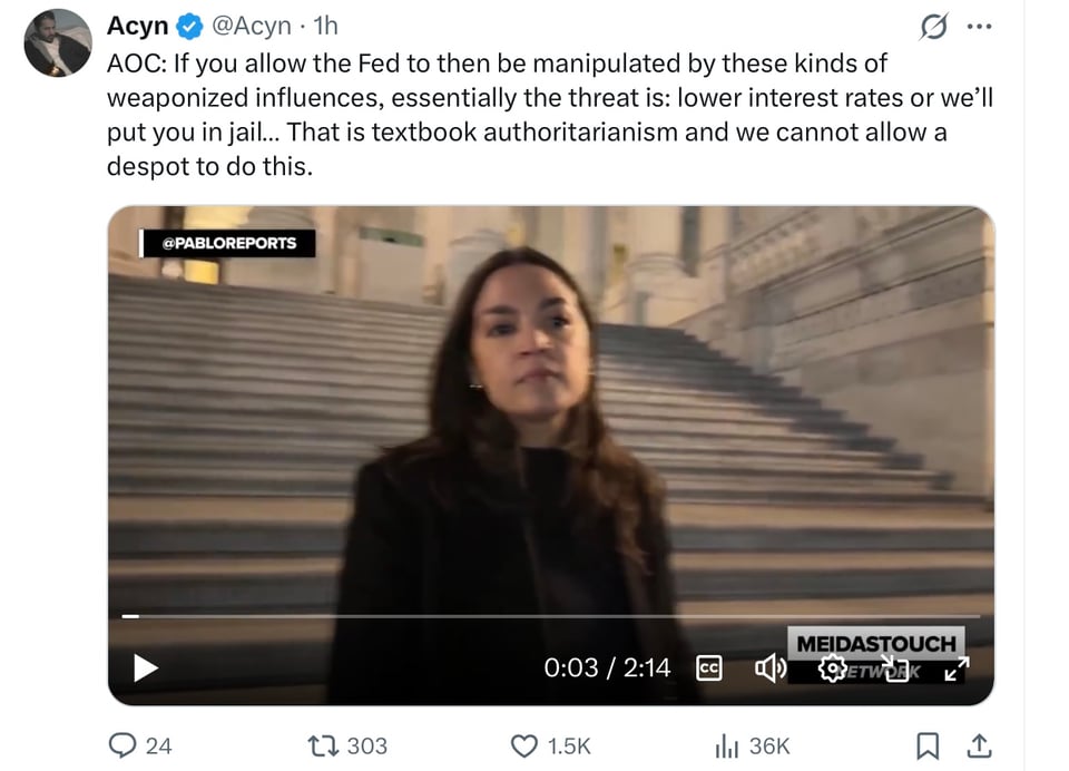 AOC on the Fed