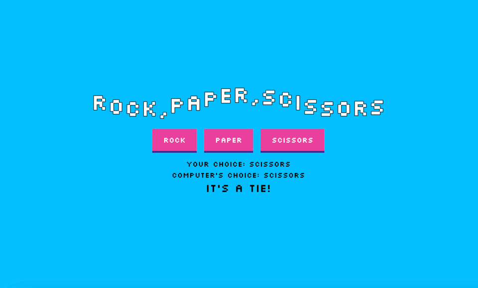 Rock, paper, scissors