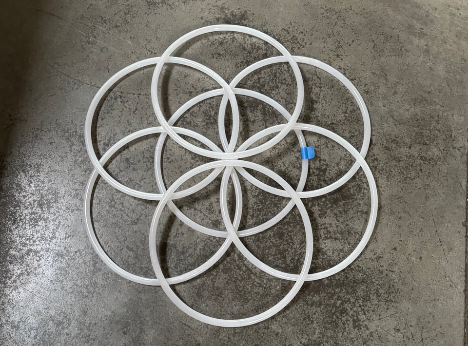 Seed of life made out of tubing