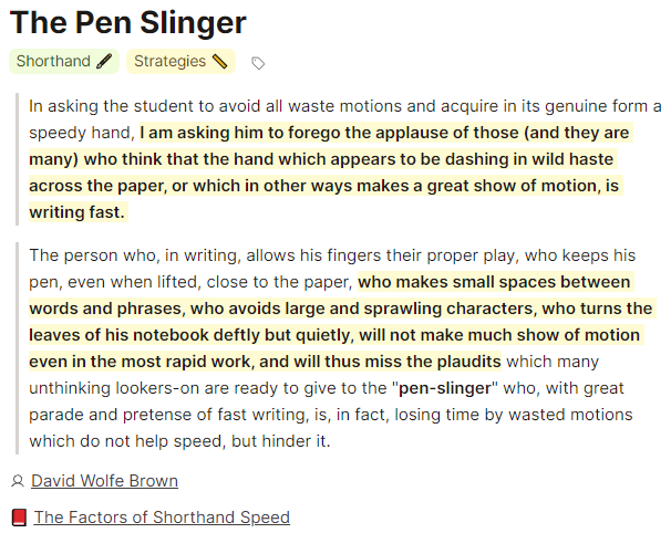 David Wolfe Brown on "The Pen Slinger"