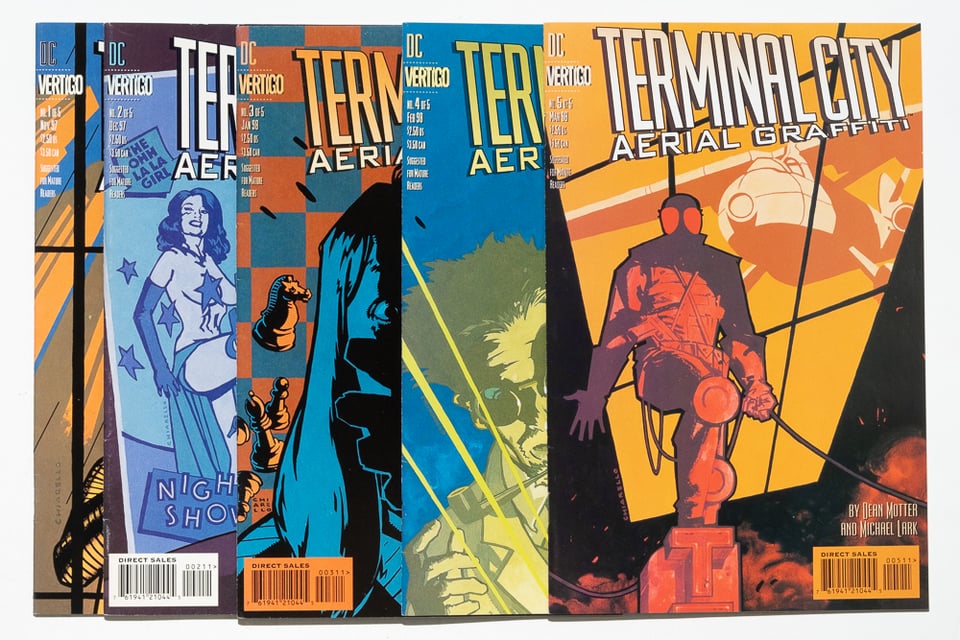 The covers to Terminal City: Aerial Graffiti
