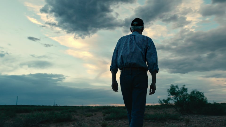 Man in field