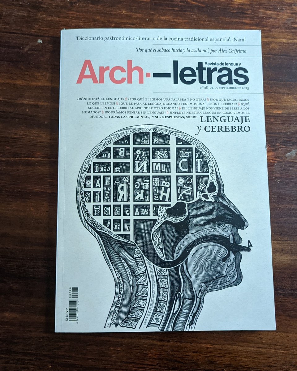 Portada de la revista Archiletras, con un reportaje sobre lenguaje y cerebro.