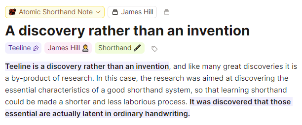 A discovery rather than an invention