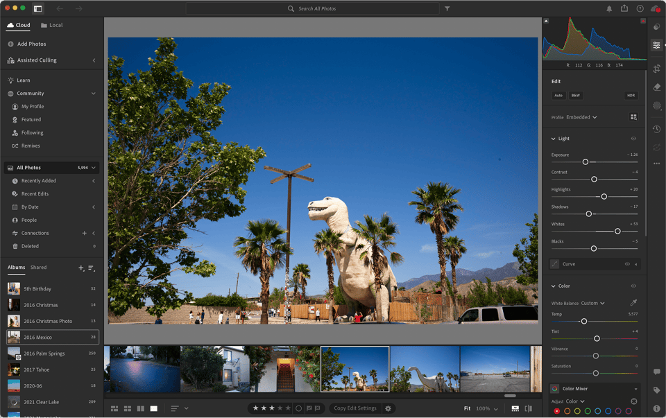 A screenshot of Adobe Lightroom CC