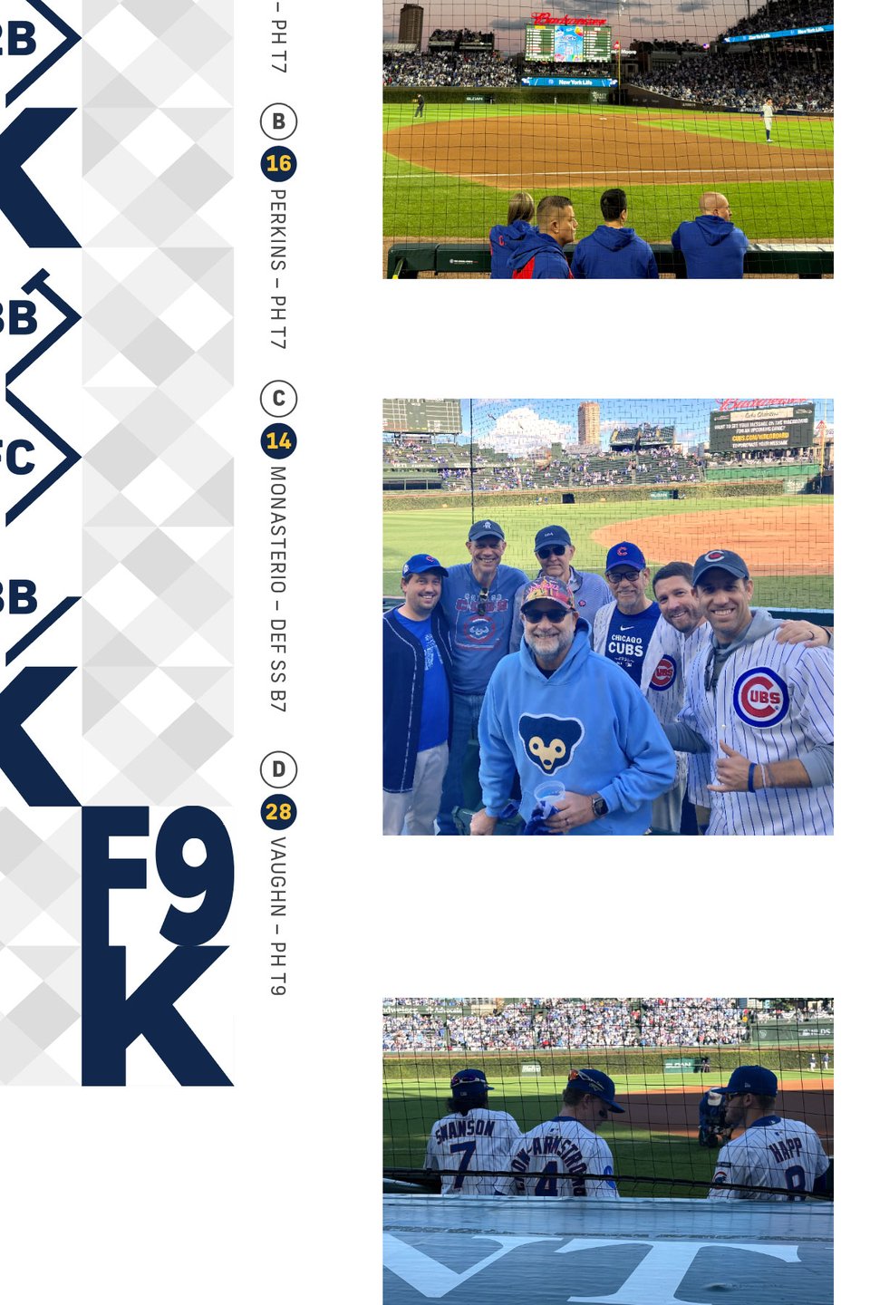 Detail shot of the scorecard print