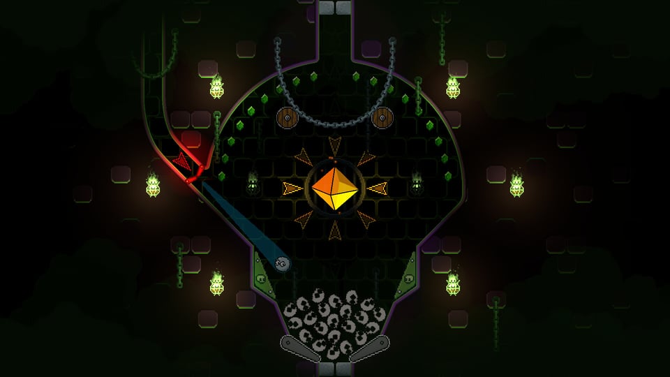 Screenshot of the pinball videogame Pinball Spire.