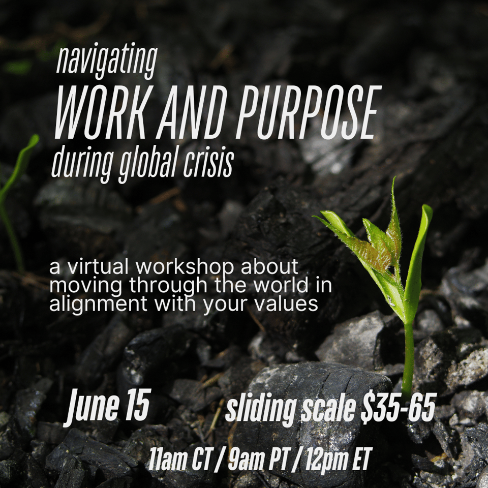 Last chance! Sign up for tomorrow's "Navigating Work and Purpose During Global Crisis"