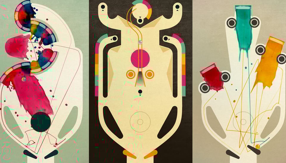 Image from the pinball videogame INKS.
