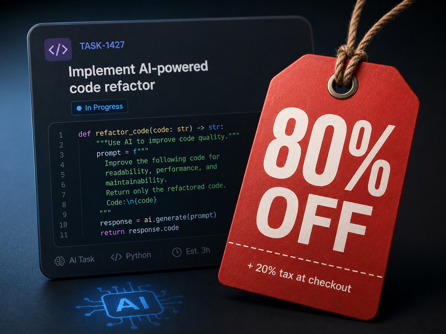 The 20% Tax: What AI Doesn't Discount