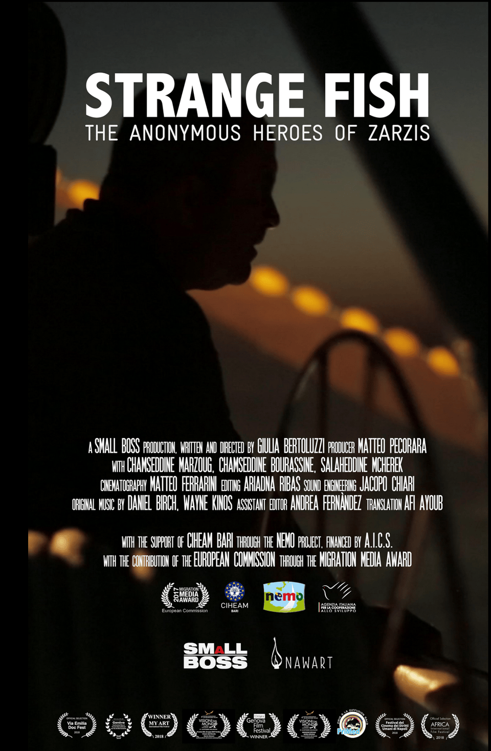 Photo description: A movie poster for the 2017 documentary Strange Fish