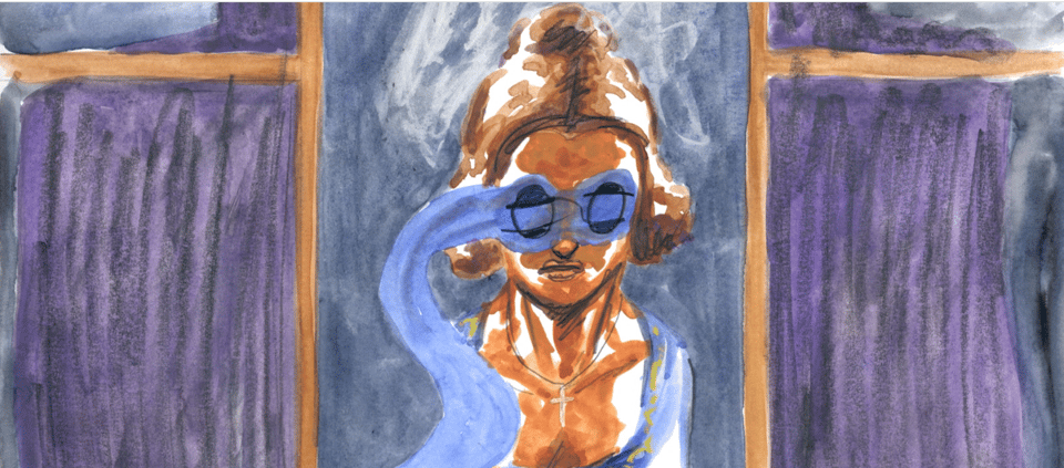 Painted Comic Panel.