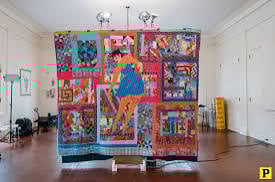 Harvey’s quilt dedicated to Gavin Creel.