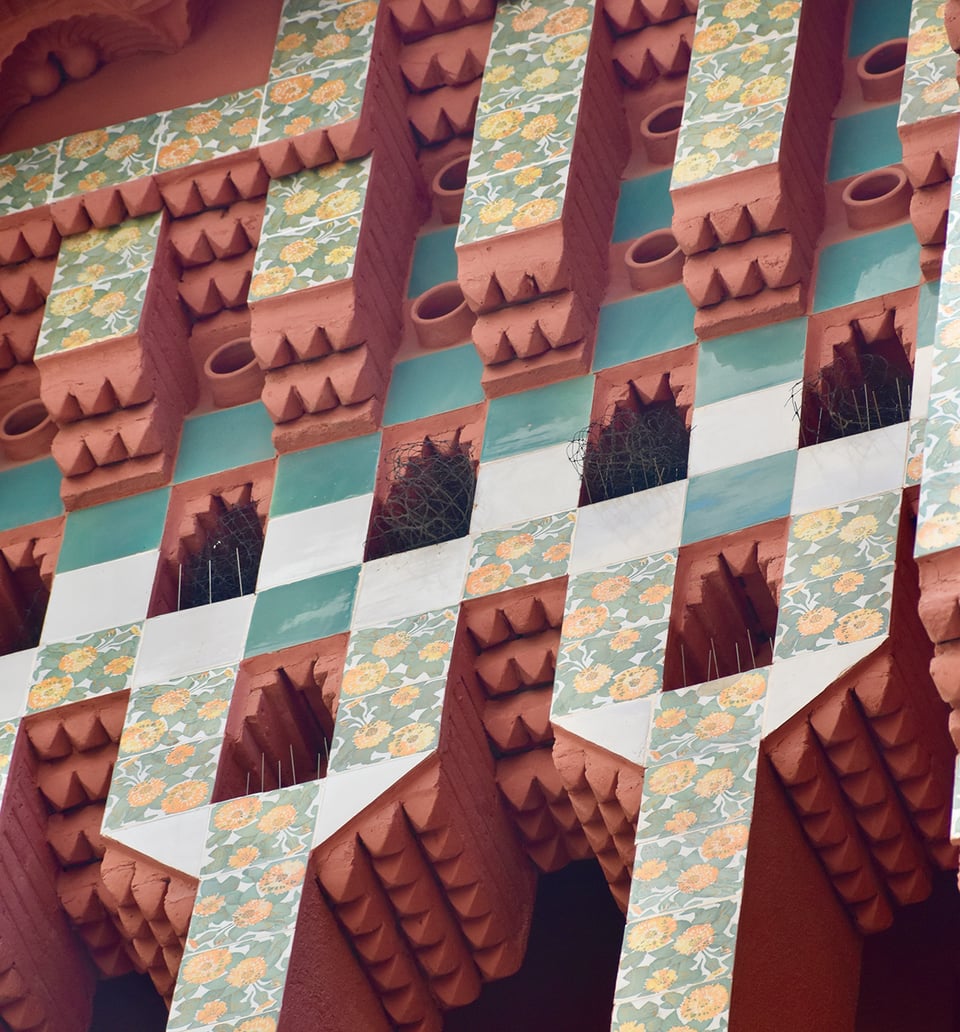 An ornate house façade.