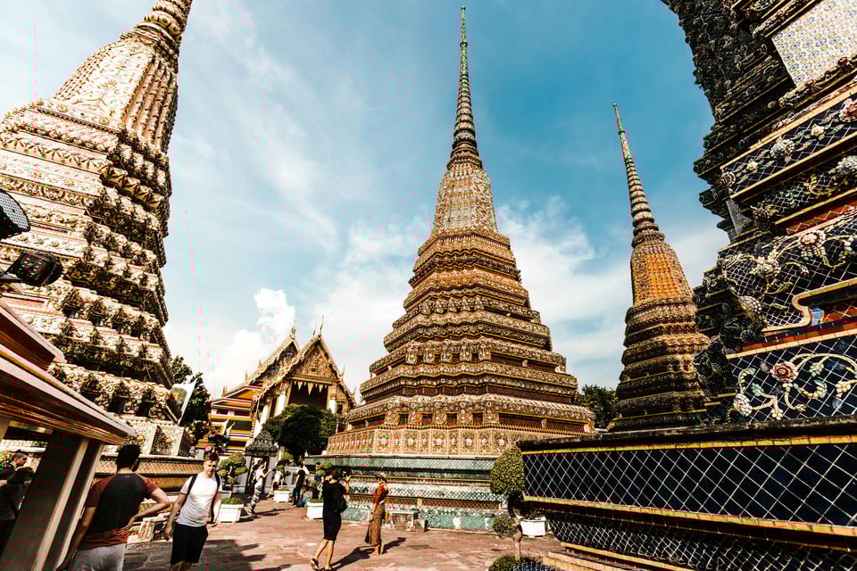 An image of an intricate and beautiful temple in Thailand. 