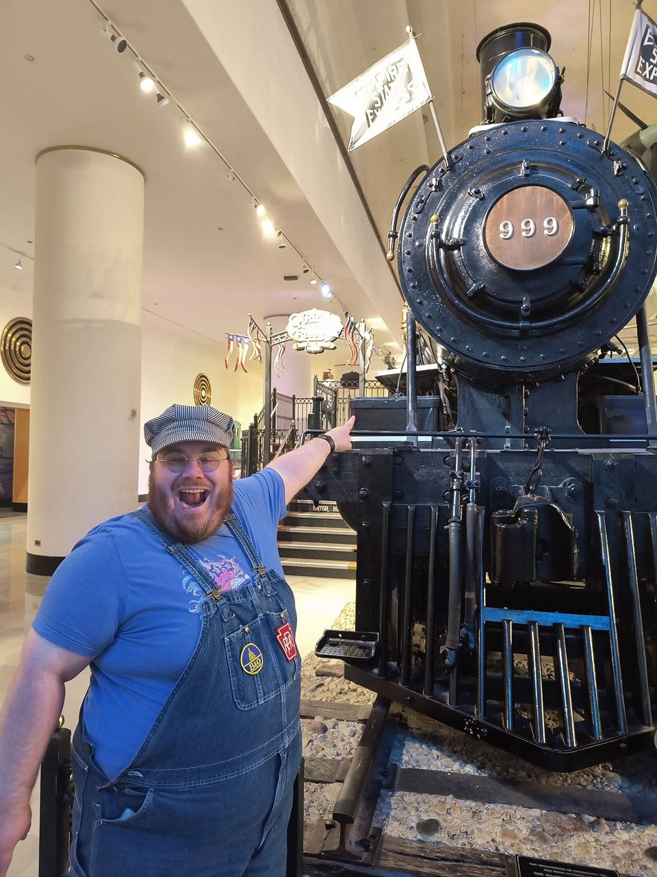 Me pointing at NYC Engine 999