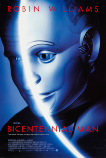 The theaterical poster of Bicentennial Man starring Robin Williams