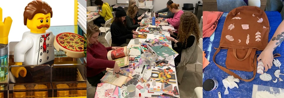 Collage, Comics, Lego Animation, Apparel Design, Musical Instruments, Oh My!