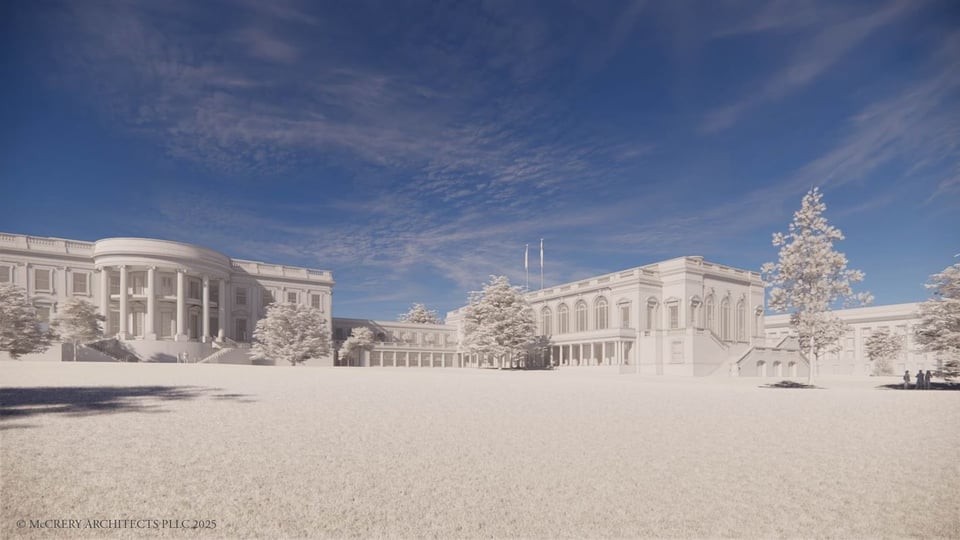 Seen from the south.