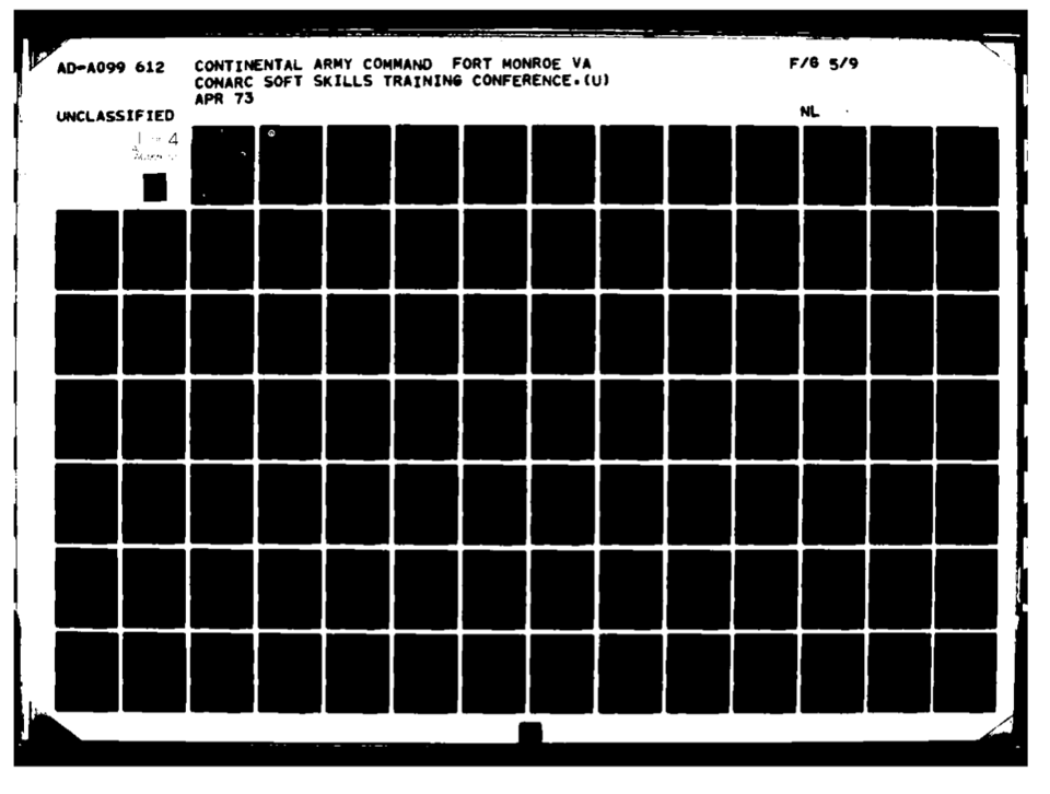 blacked out pages from the army soft skills report