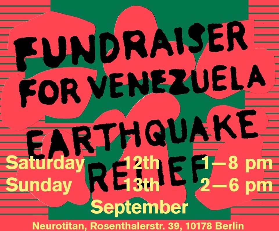 ASTRO Y FE × ART WORKER SOLIDARITY Fundraiser Flyer
