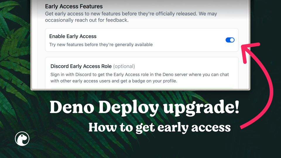 Deno Deploy EA video