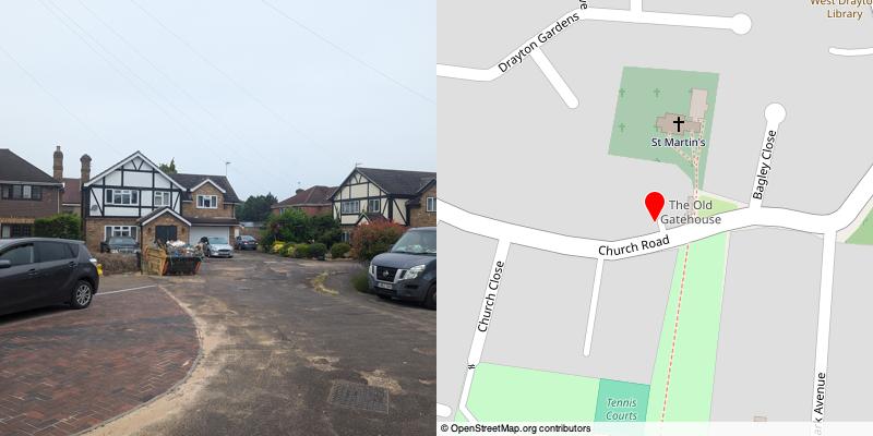 A picture and map of the mews