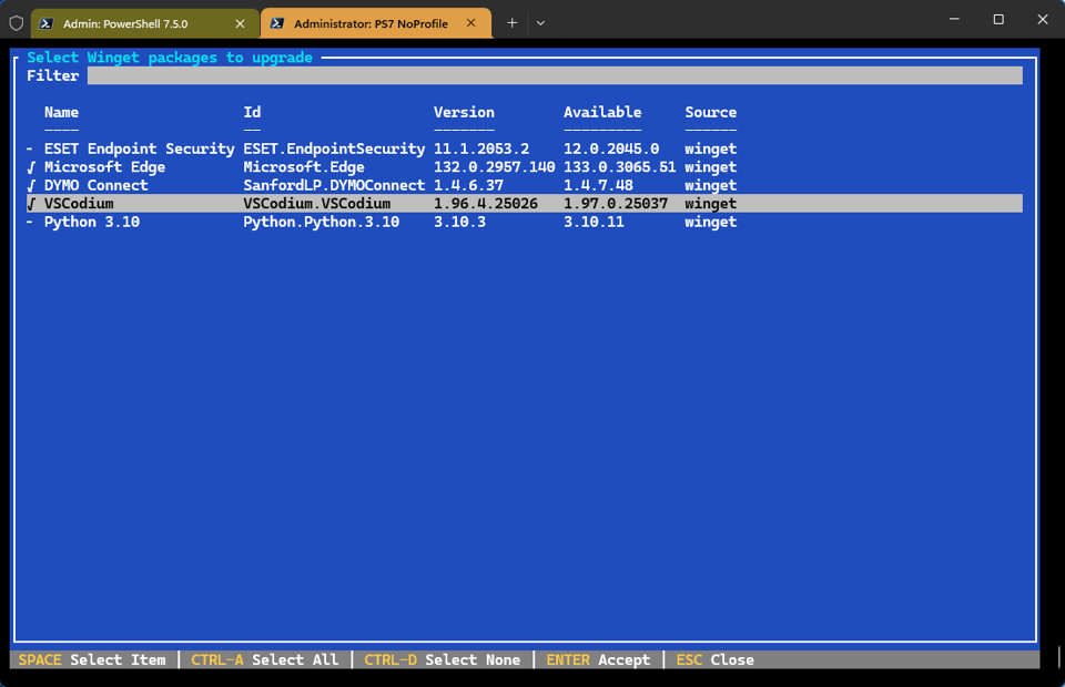 Winget Package Management with PowerShell