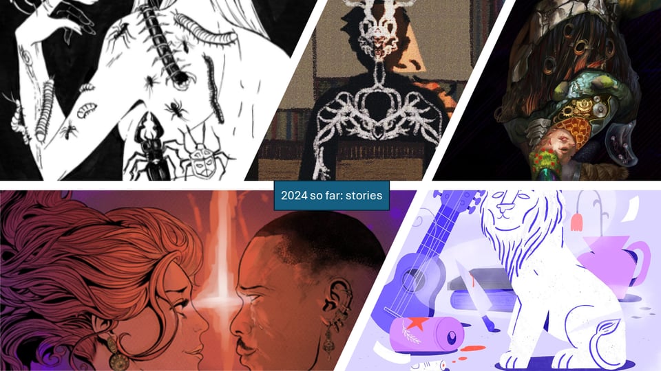 collage of images related to the five stories linked in this post