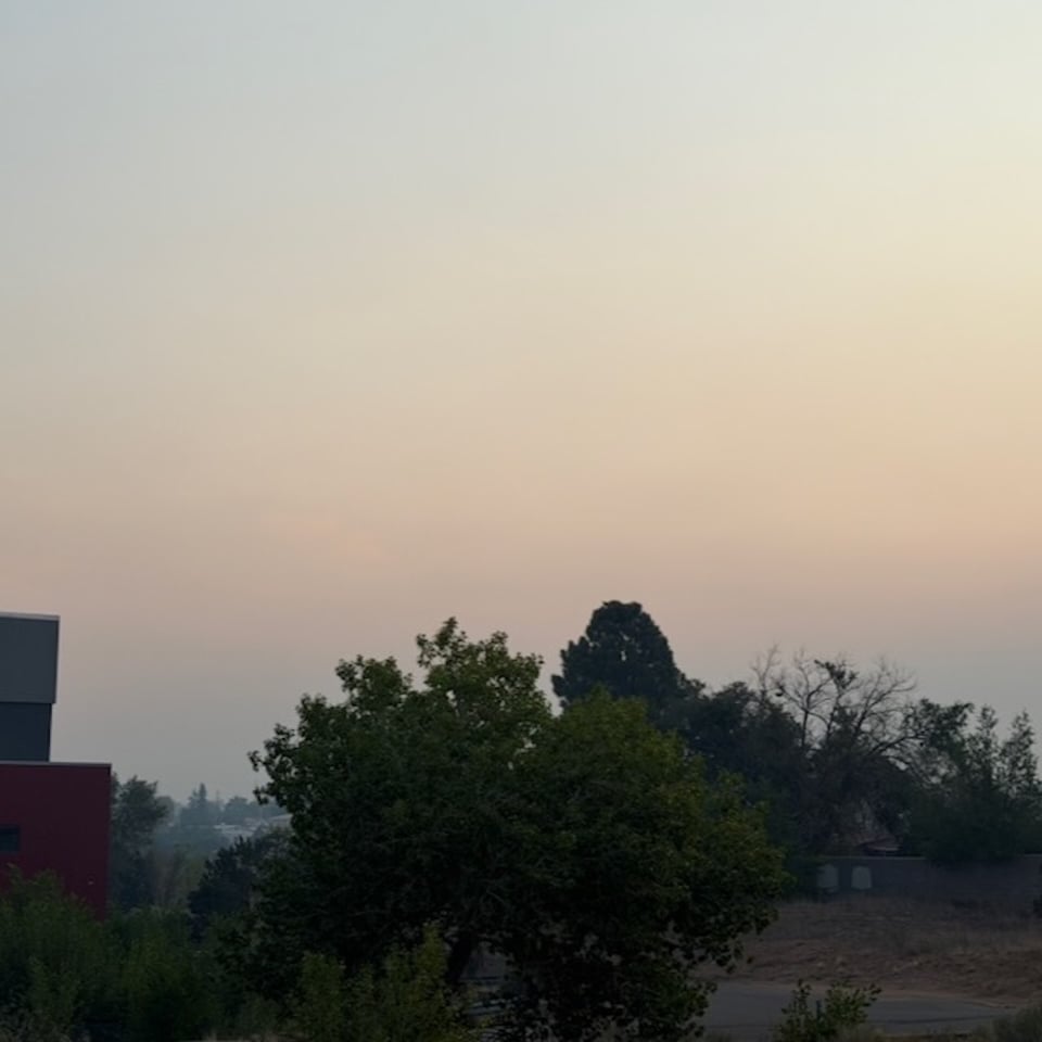 wildfire smoke in my neighborhood