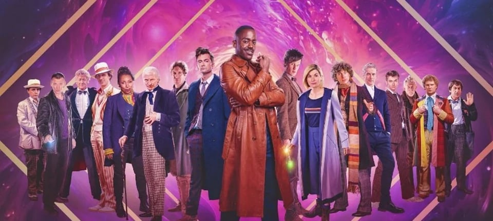 All seventeen of the Doctors, including the War Doctor and the Fugitive Doctor