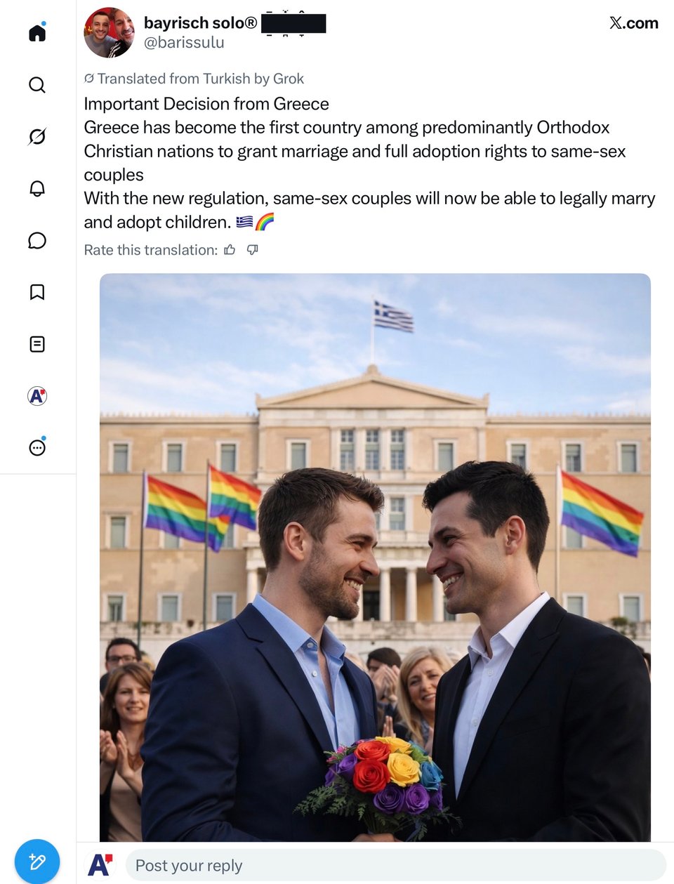 Greece is recognizing same-sex marriage