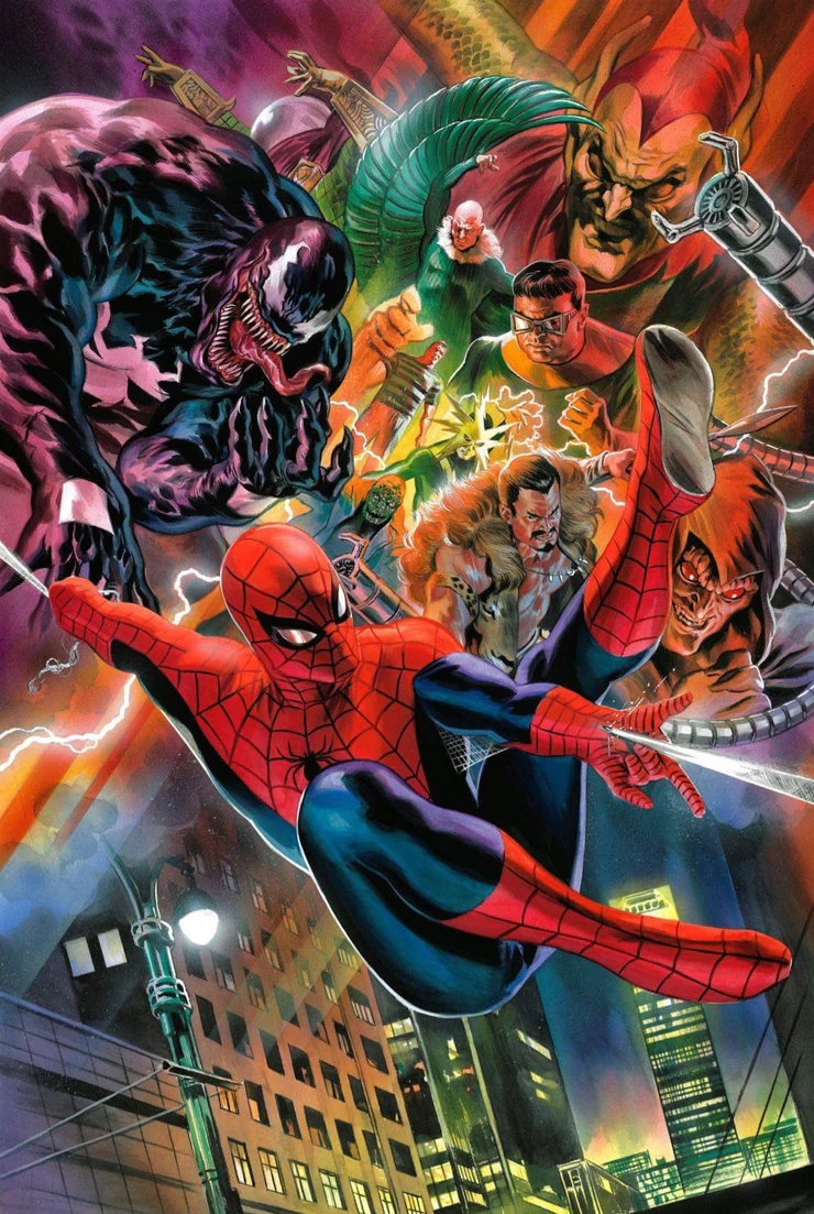 Spider-Man and the rogues by Felipe Massafera