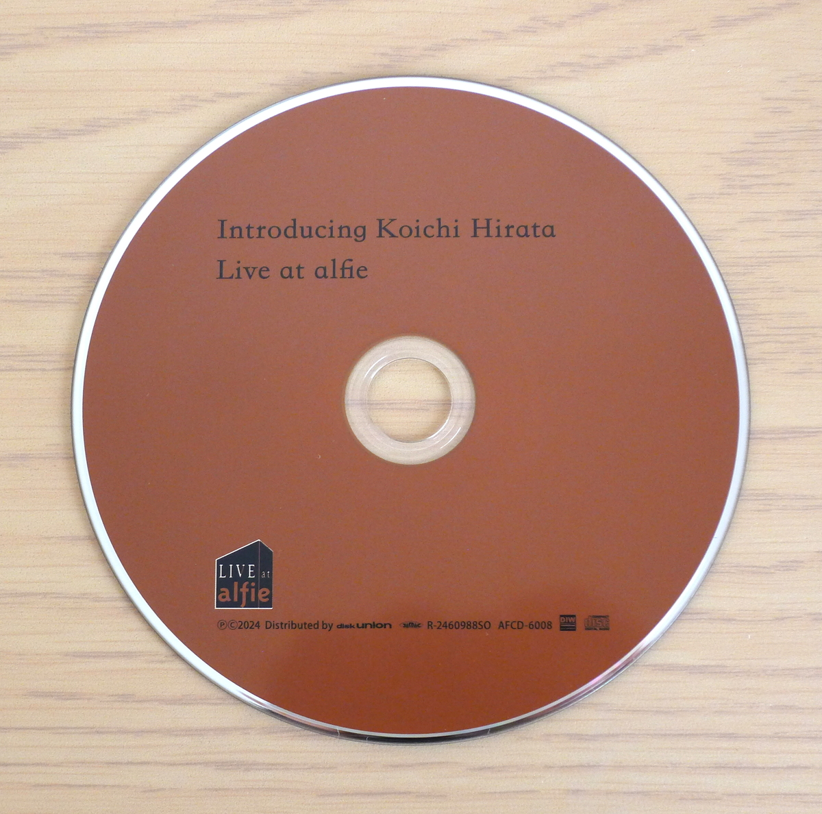 Disc of CD “Introducing Koichi Hirata” by Koichi Hirata