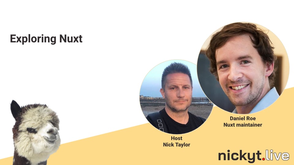 Twitch stream with guest Daniel Roe where we’ll explore Nuxt