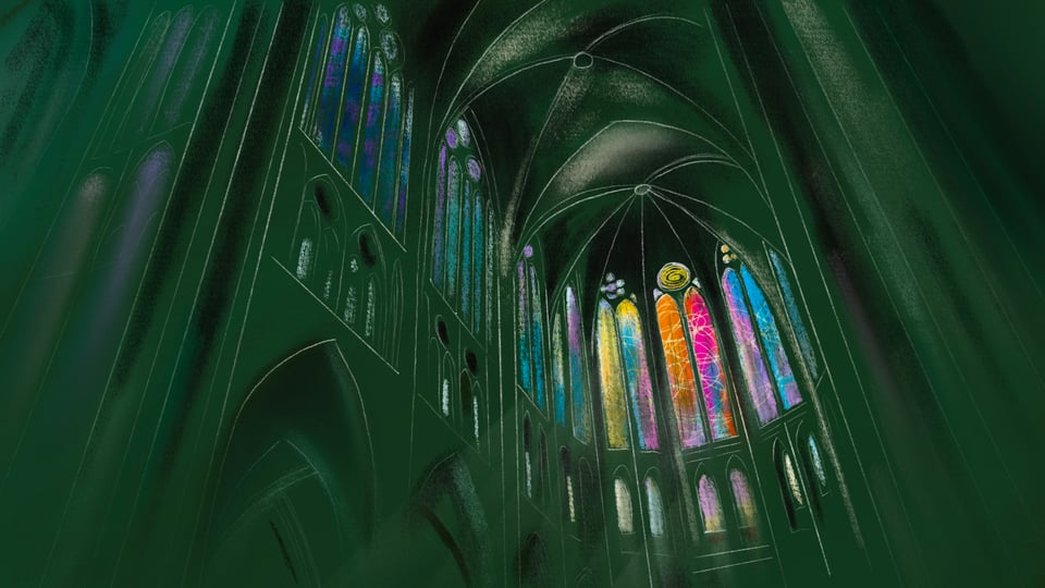 Kening Zhu's illustration for Cathedral
