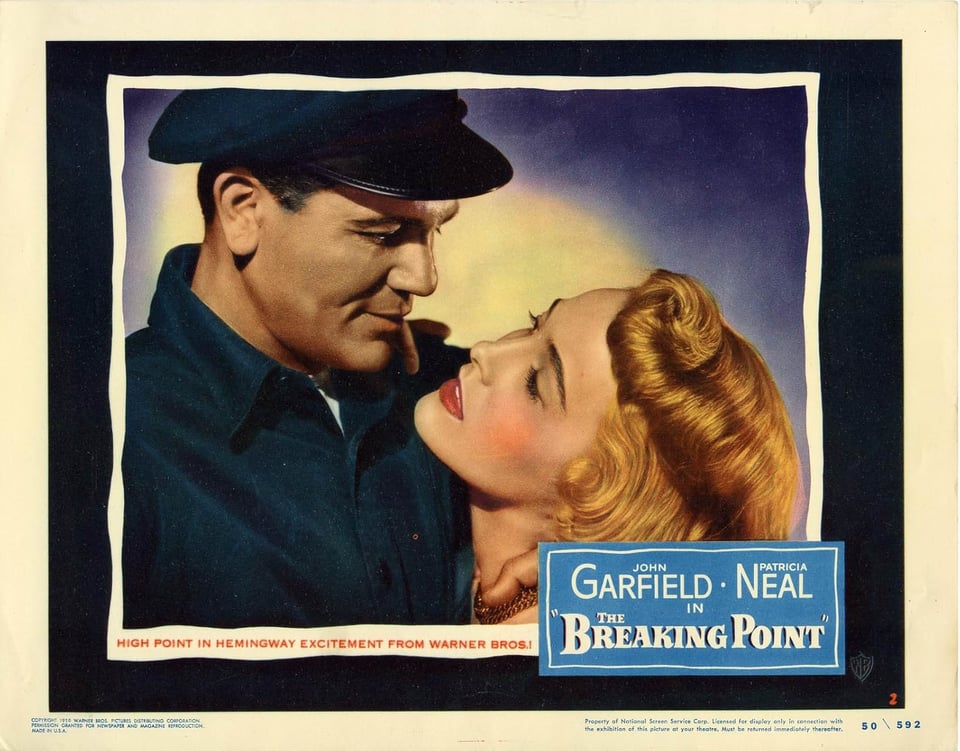 Lobby card for "The Breaking Point."