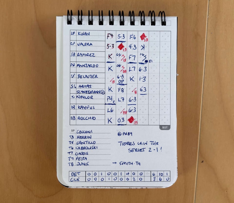 Prototype bottom of the inning