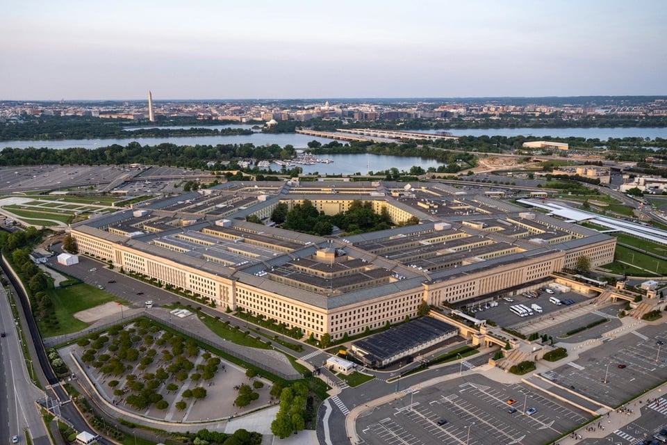 An aerial view of the Pentagon, Washington, D.C., May 15, 2023.
