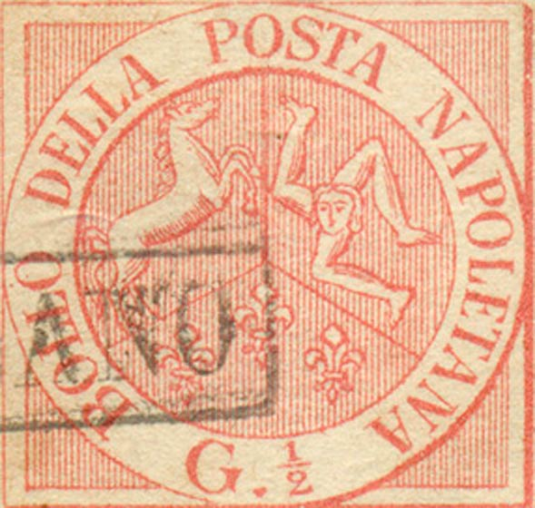 A Neapolitan postage stamp.