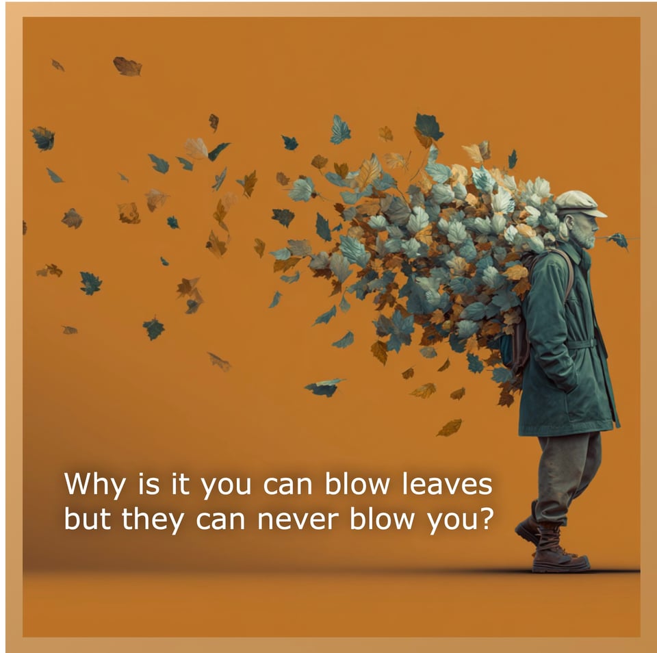 leaf blowing