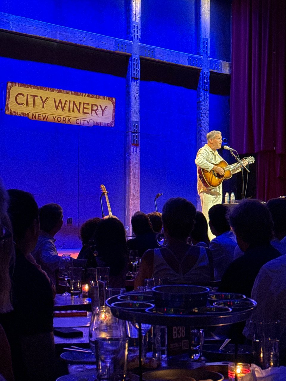 Singer-songwriter Lloyd Cole performing at City Winery, New York City in August, 2025